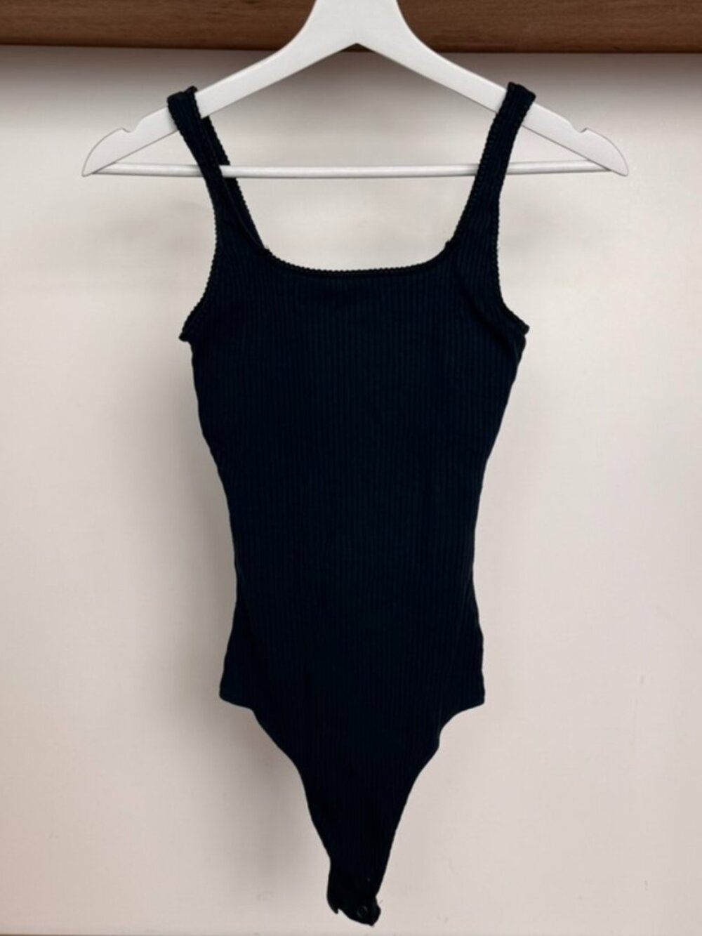 Black Textured Bodysuit | Hollister